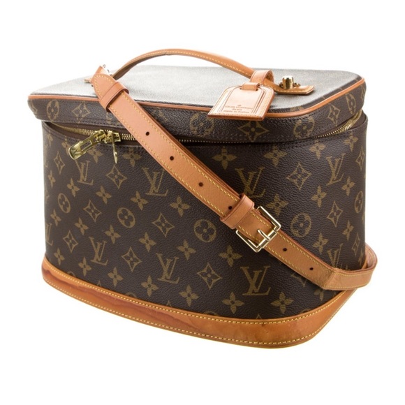 Vintage Louis Vuitton Monogram Nice Vanity cosmetic case with shoulder strap. - Picture 2 of 5
